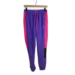 Vintage Neon 80's FILA Colorblock Windbreaker Skiing Snow Retro Warm Up Pants